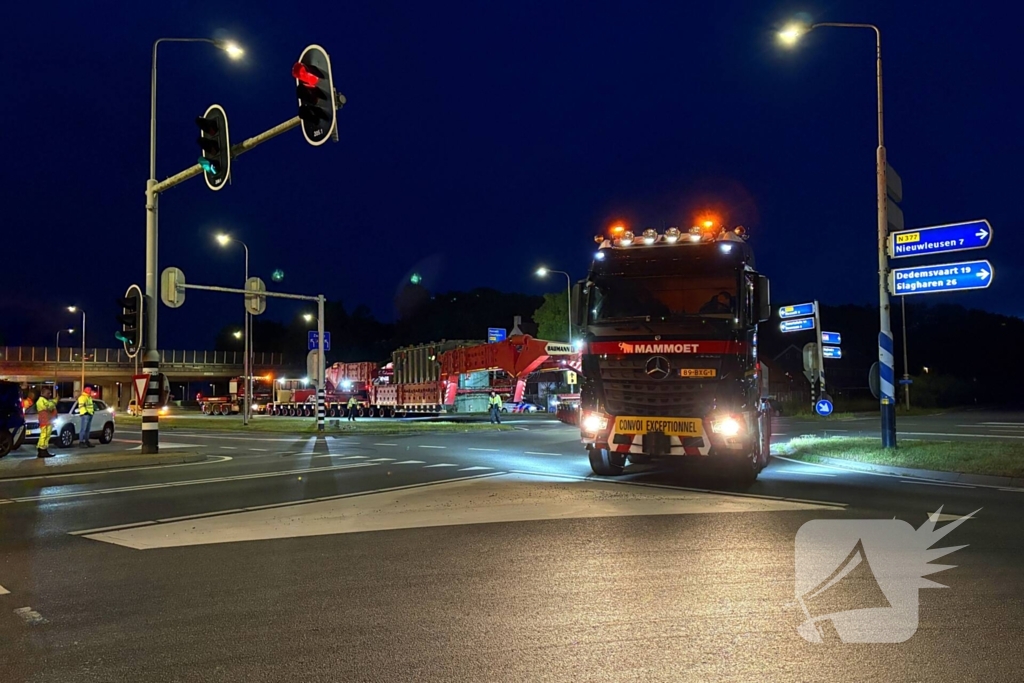 Zwaar transport van 500 ton succesvol afgerond