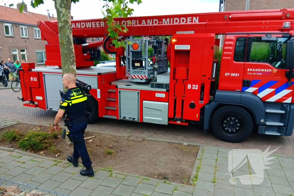 Brand in flatwoning door vergeten pan