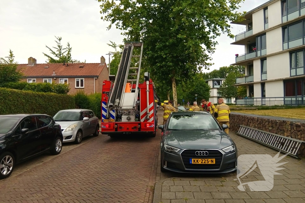 Brand in flatwoning door vergeten pan