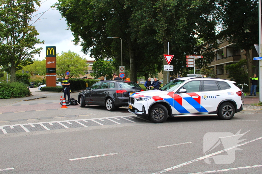 Fatbike geschept door auto bij afslag