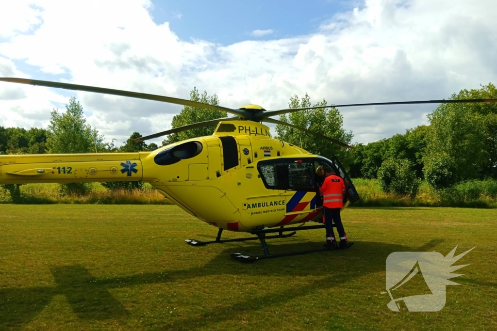 Persoon gewond na val met scootmobiel