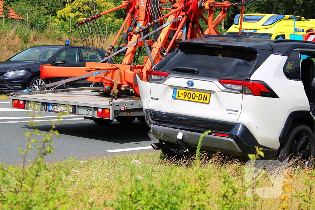 Kettingbotsing leidt tot veel schade