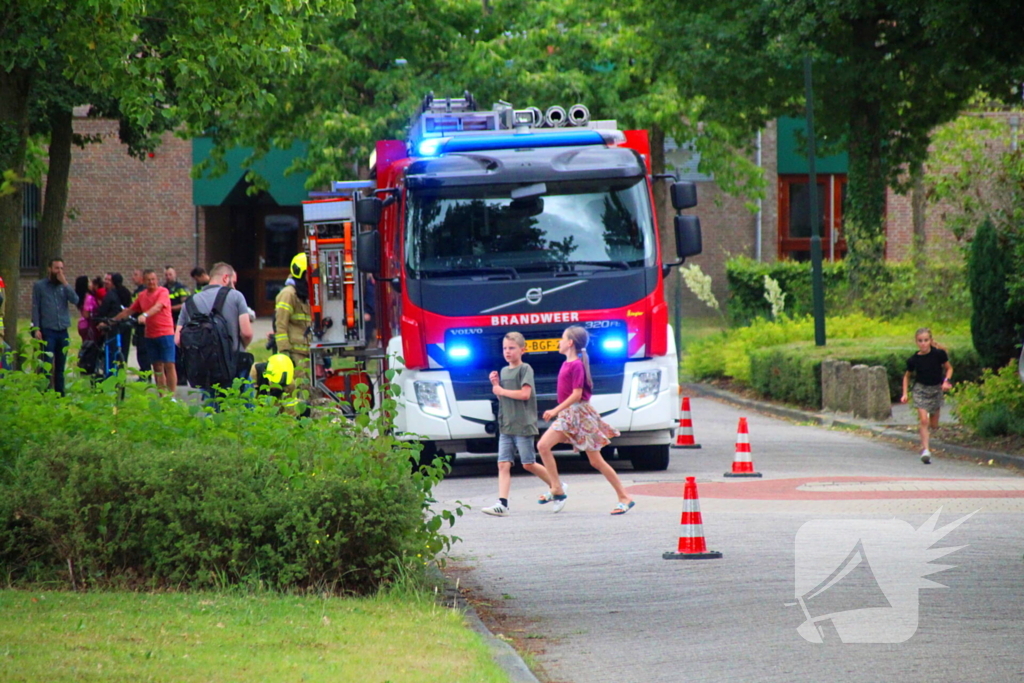Persoon gecontroleerd na brand in flatwoning