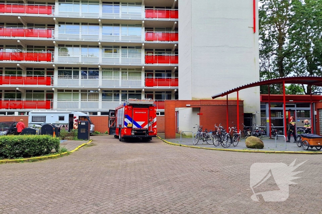 Flat gecontroleerd na brandmelding