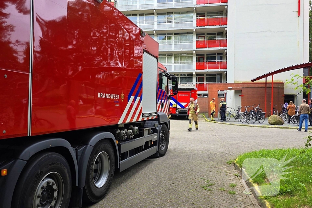 Flat gecontroleerd na brandmelding