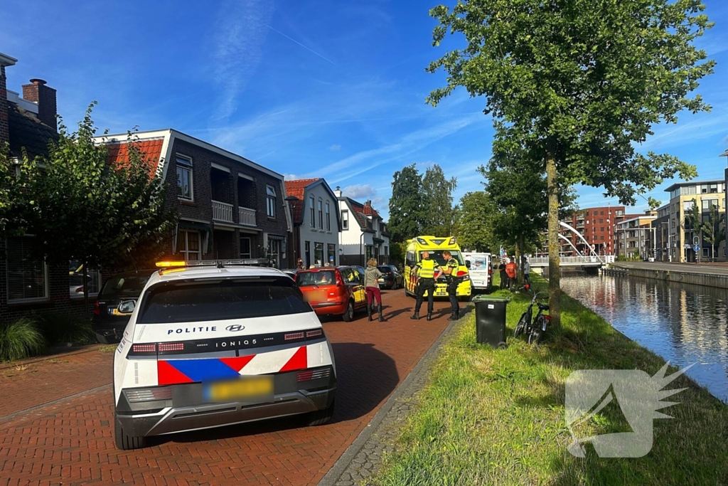 Fietser in botsing met auto