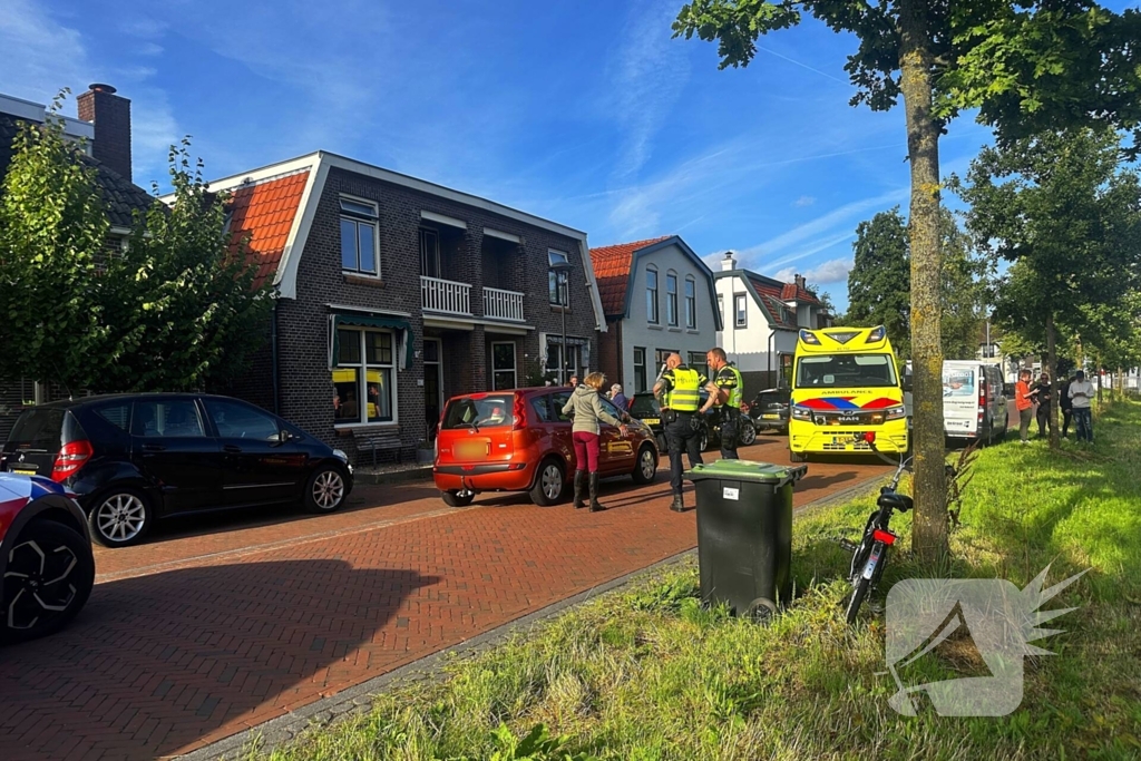 Fietser in botsing met auto
