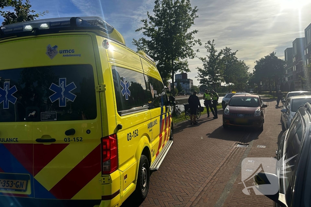 Fietser in botsing met auto