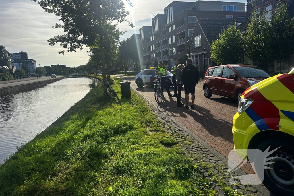 Fietser in botsing met auto