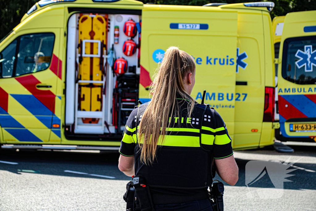 Scooterrijdster gewond na val