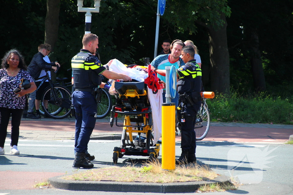 Scooterrijdster gewond na val