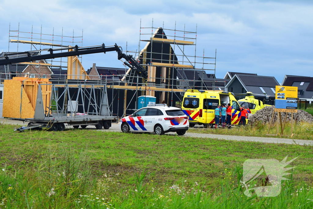 Traumahelikopter landt voor medisch noodgeval