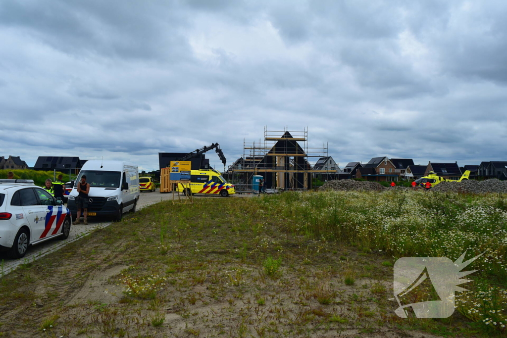 Traumahelikopter landt voor medisch noodgeval