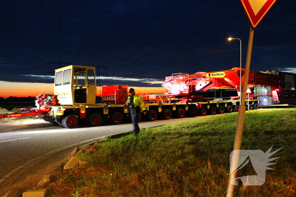 Transport van TenneT veroorzaakt verkeershinder