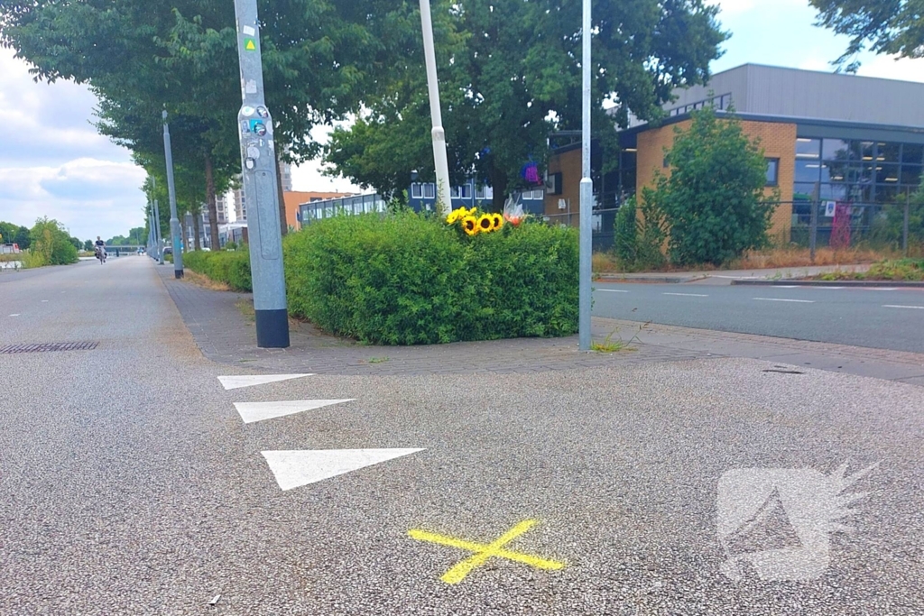 Bloemen na tragisch ongeval