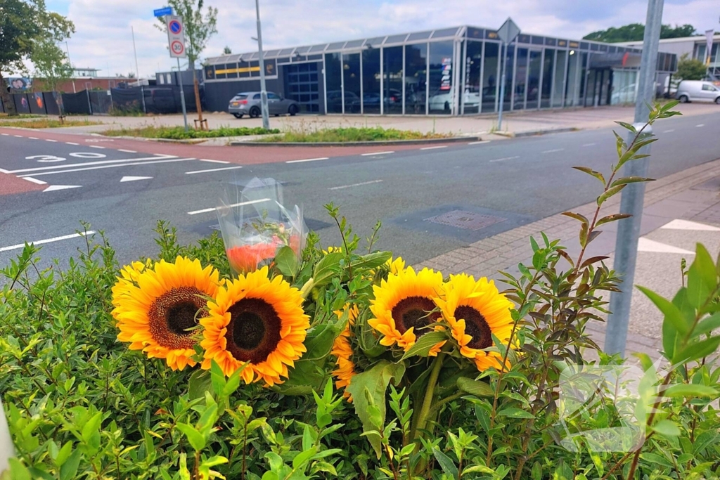 Bloemen na tragisch ongeval
