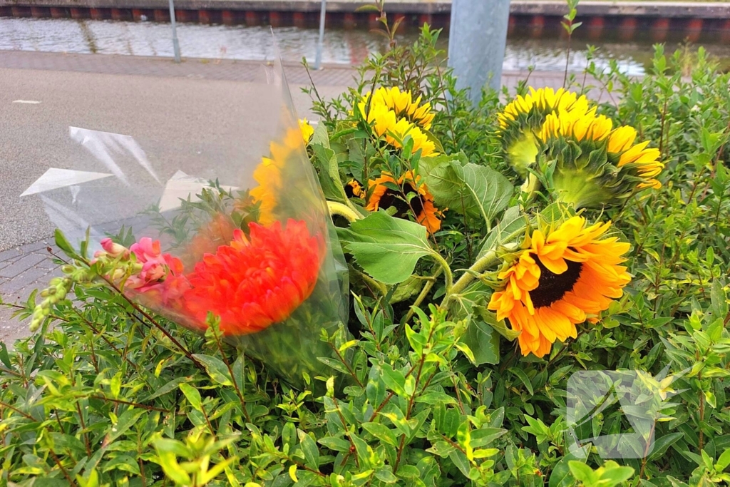 Bloemen na tragisch ongeval