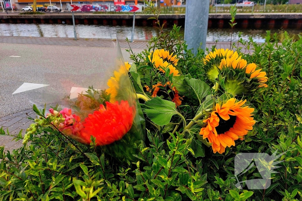 Bloemen na tragisch ongeval