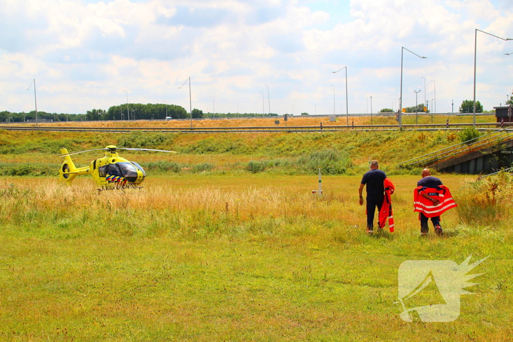 Traumahelikopter ingezet na aanrijding