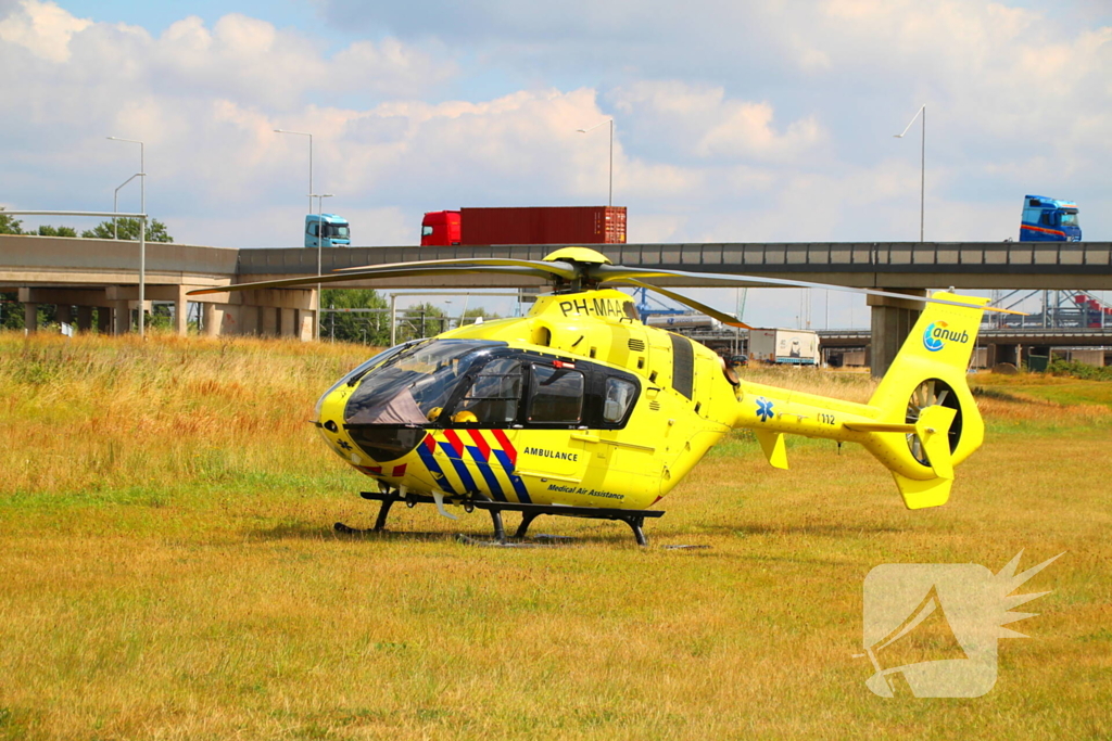 Traumahelikopter ingezet na aanrijding