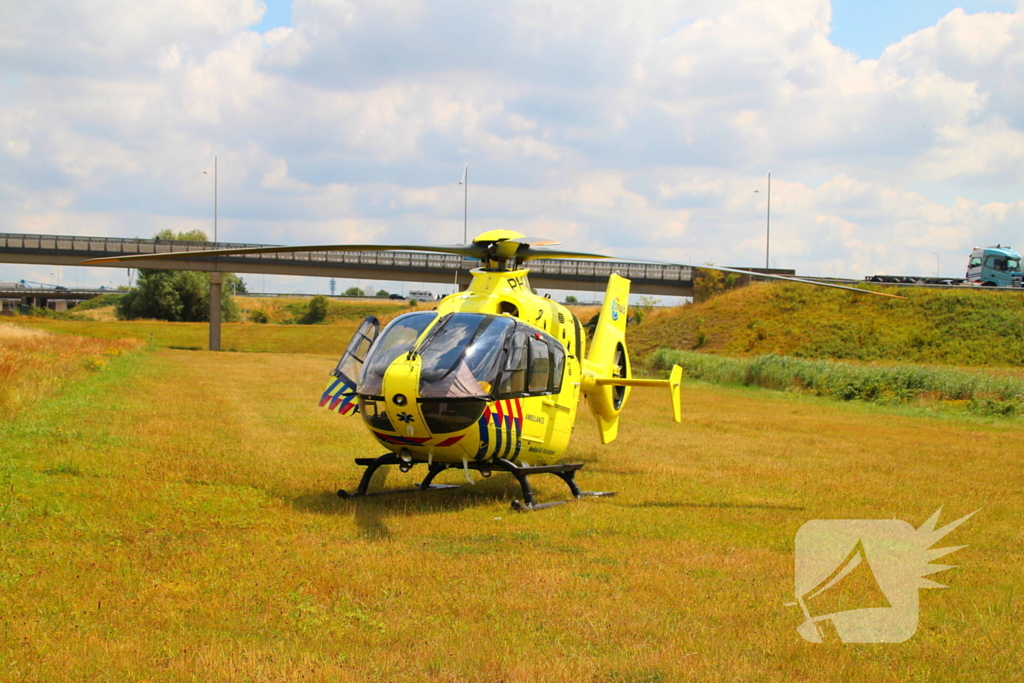 Traumahelikopter ingezet na aanrijding
