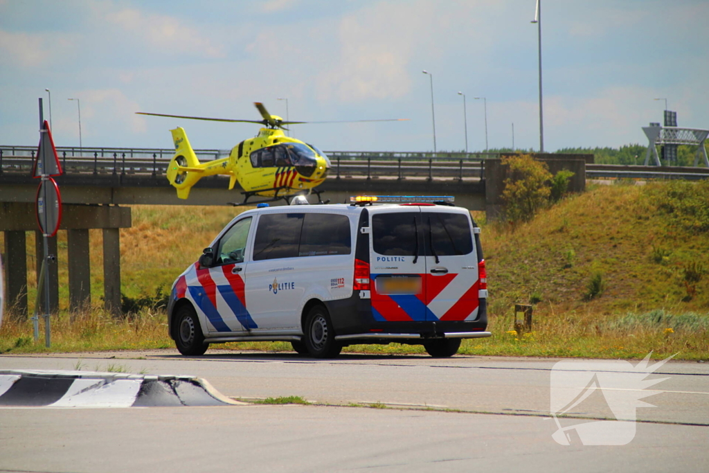Traumahelikopter ingezet na aanrijding