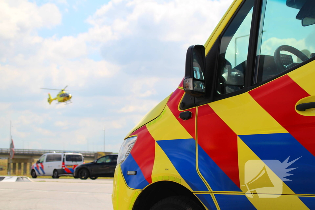 Traumahelikopter ingezet na aanrijding