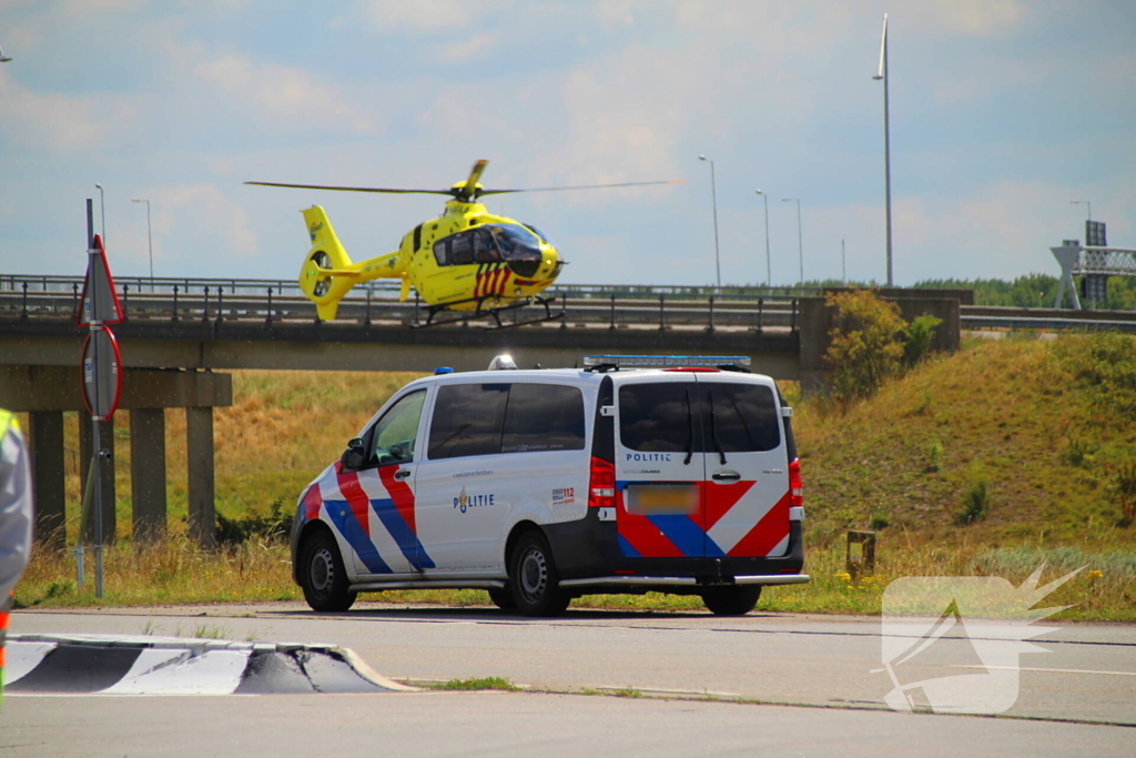 Traumahelikopter ingezet na aanrijding