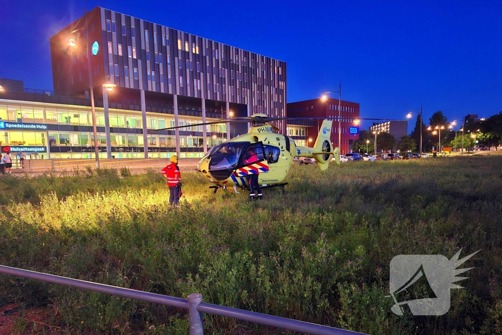 Traumahelikopter ingezet bij noodsituatie in politiebureau