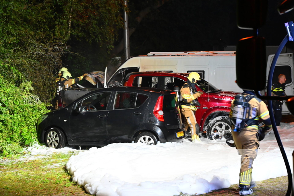 Voertuigbrand veroorzaakt grote schade