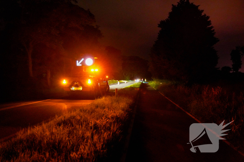 Bestuurder ongedeerd na zware crash