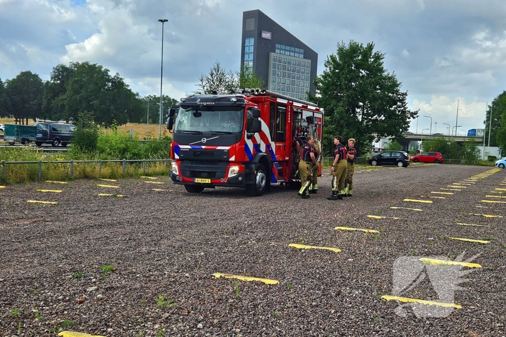 Bermbrand veroorzaakt verkeershinder