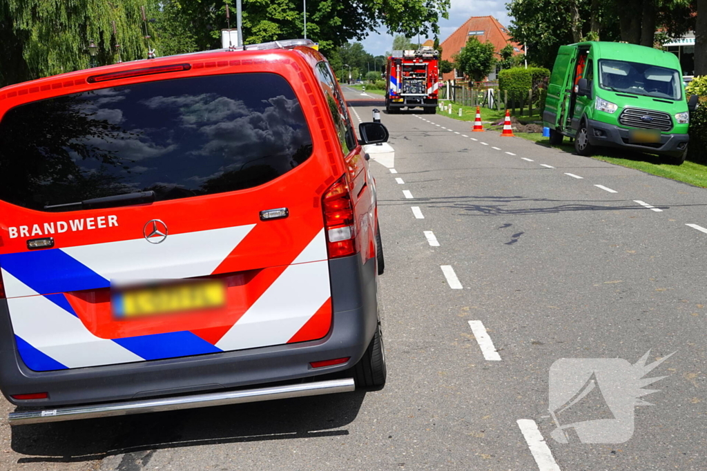 Werkzaamheden veroorzaken gaslek