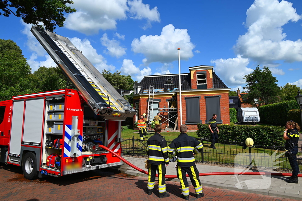 Werkzaamheden met brander leidt tot dakbrand