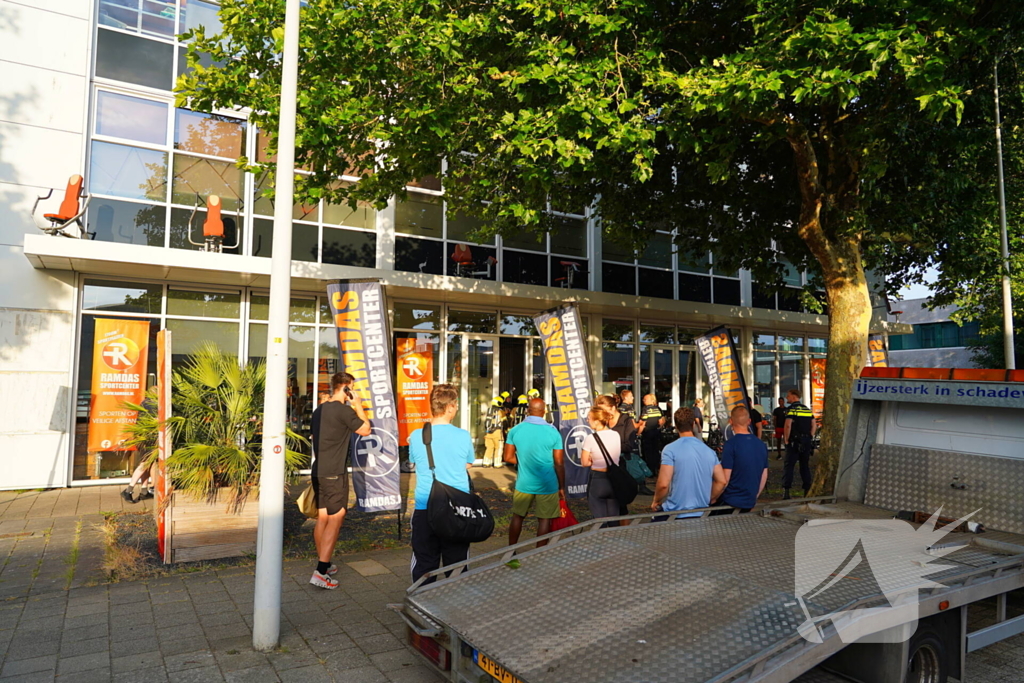 Brand in sauna van sportschool