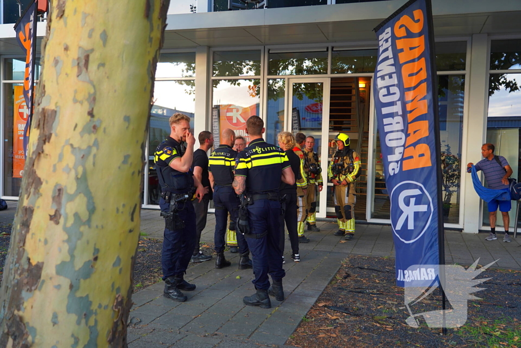Brand in sauna van sportschool