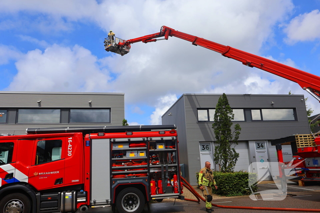 Grote brand in bedrijfsverzamelgebouw