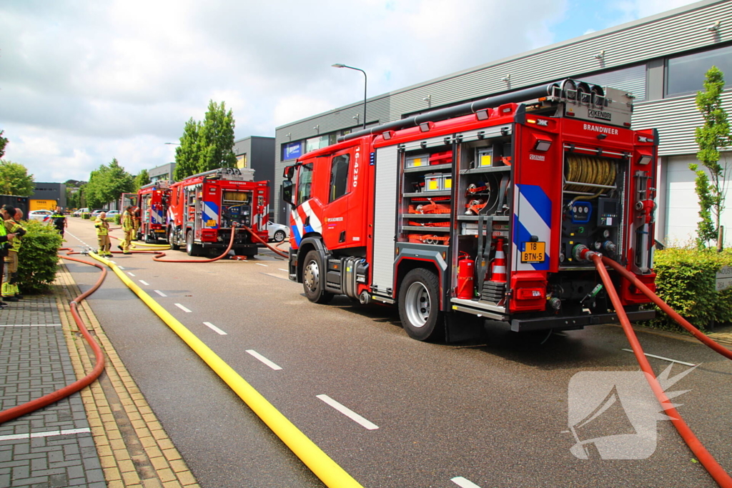 Grote brand in bedrijfsverzamelgebouw