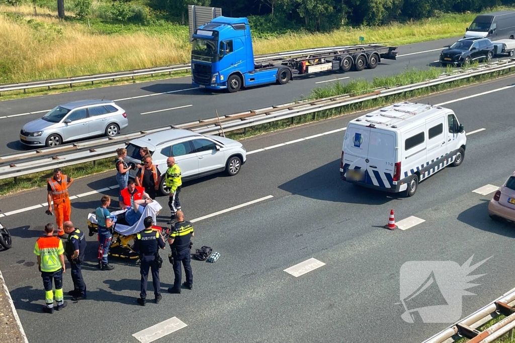 Motorrijder gewond bij ongeval