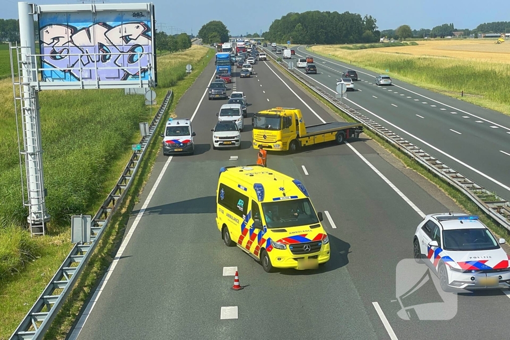 Motorrijder gewond bij ongeval