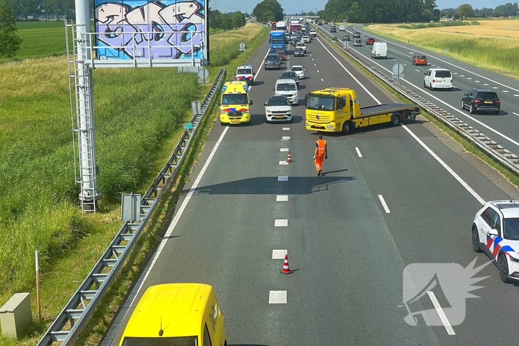 Motorrijder gewond bij ongeval