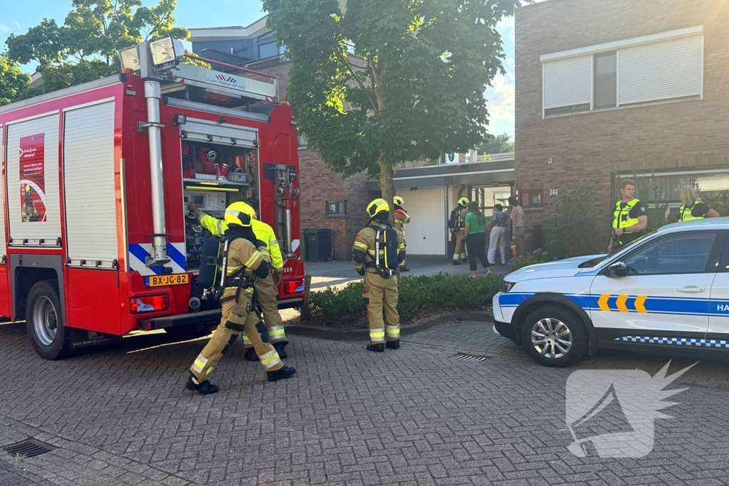 Woningbrand in de vooravond