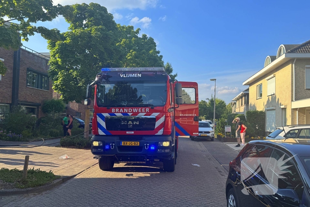 Woningbrand in de vooravond