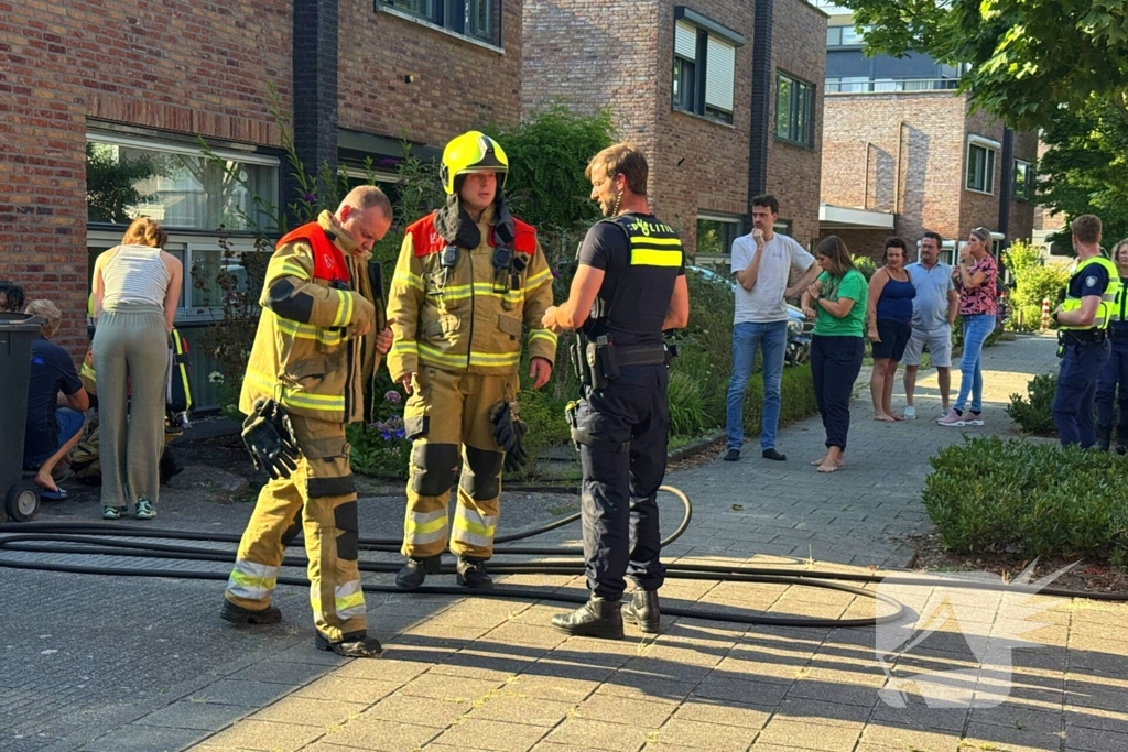 Woningbrand in de vooravond