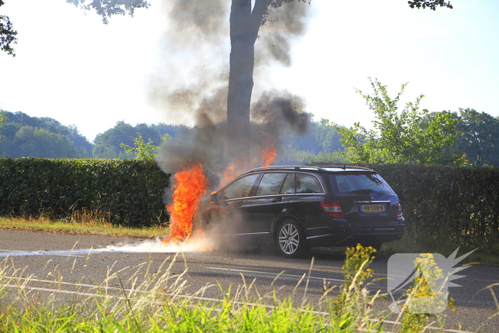 Autobrand verwoest voertuig
