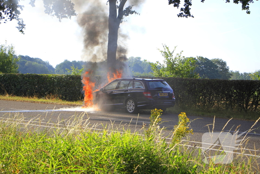 Autobrand verwoest voertuig