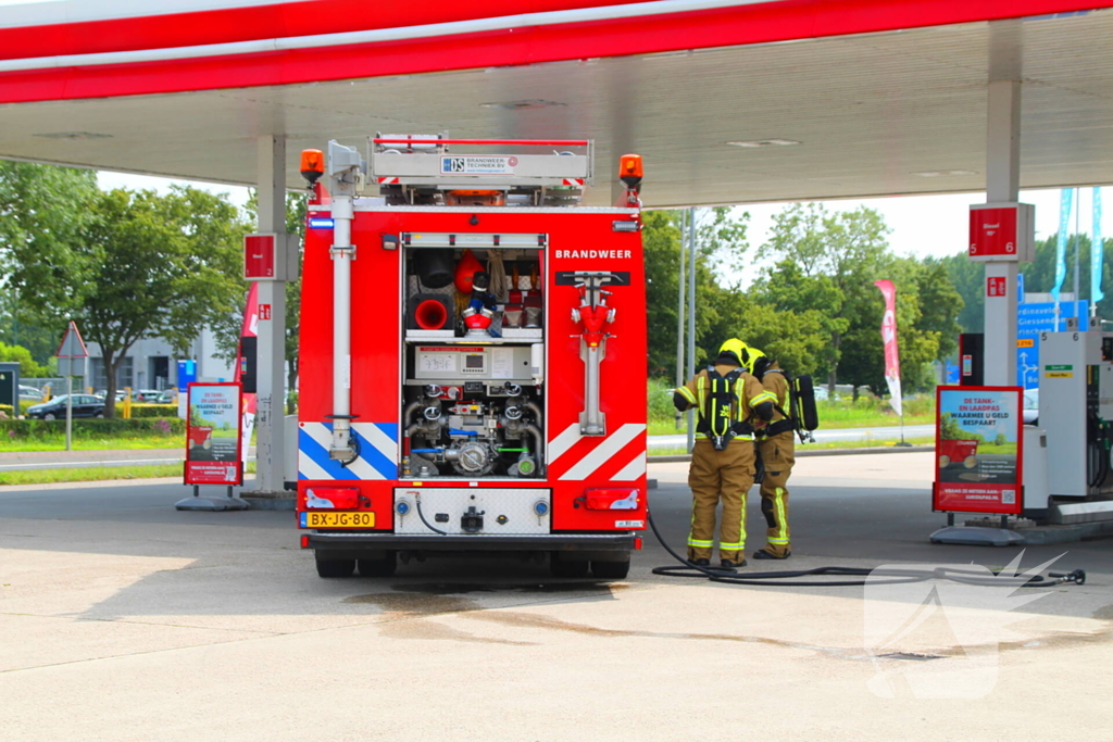 LPG-lekkage bij tankstation