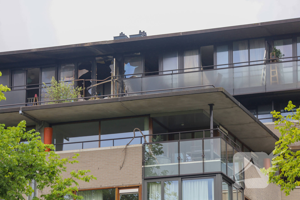 Grote brand in appartementencomplex levert rookoverlast op