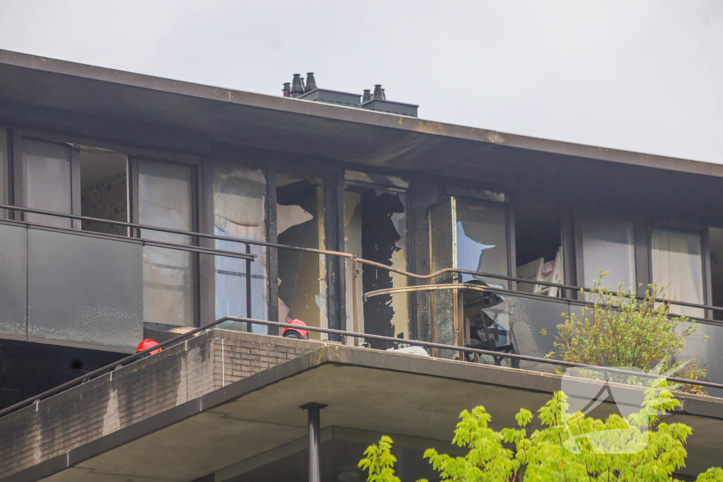 Grote brand in appartementencomplex levert rookoverlast op