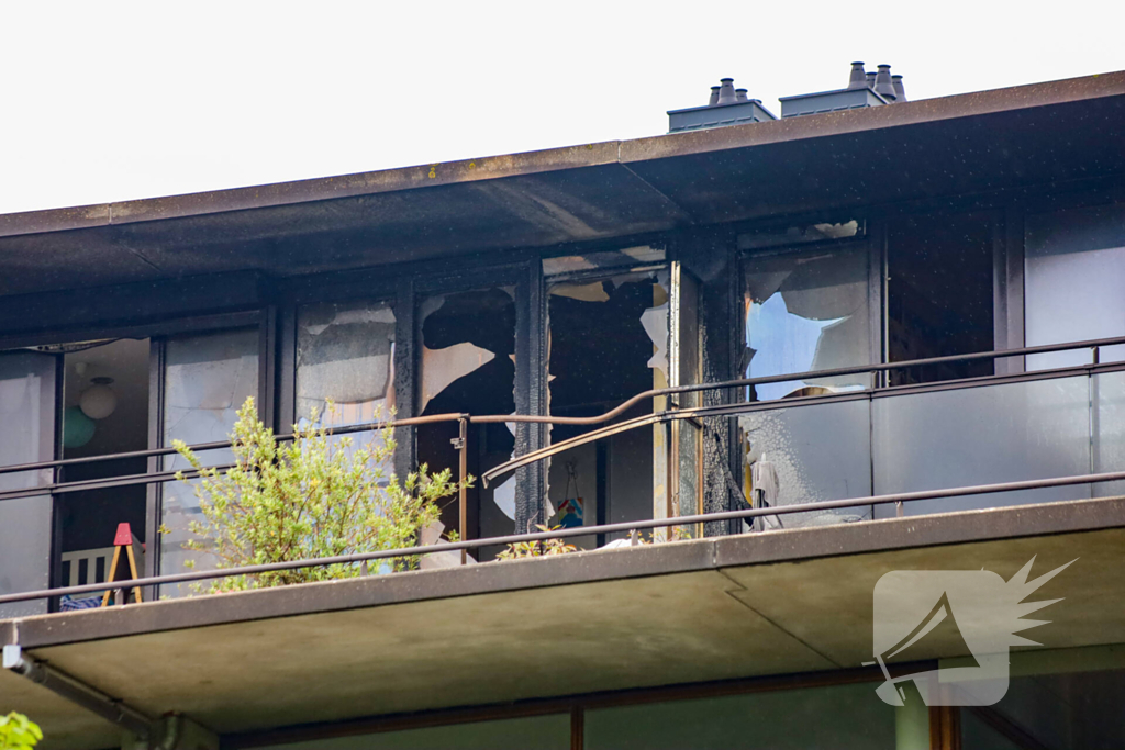 Grote brand in appartementencomplex levert rookoverlast op
